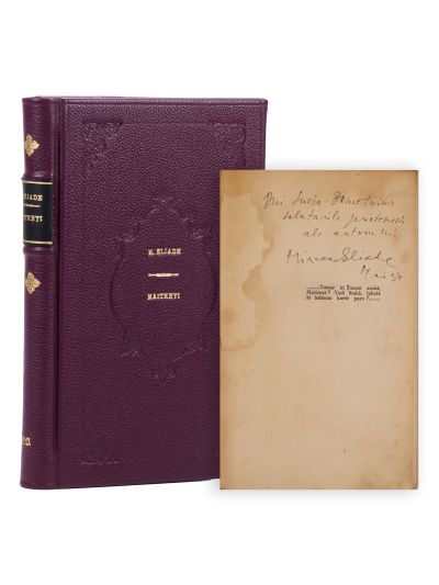 Mircea Eliade, Maitreyi, 1933, cu dedicație pentru Lucia Demetrius