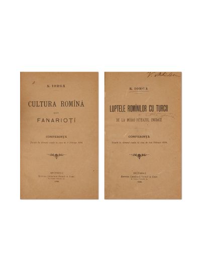 N. Iorga, Luptele românilor cu turcii + Cultura română sub fanarioți, 1898