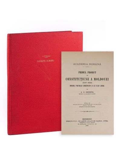 A. D. Xenopol, Primul proiect de constituțiune a Moldovei + Românii și maghiarii înaintea istoriei + Originile Partidului Național, 1898 -1906