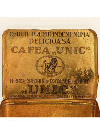 Cafea „Unic”, cutie metalică