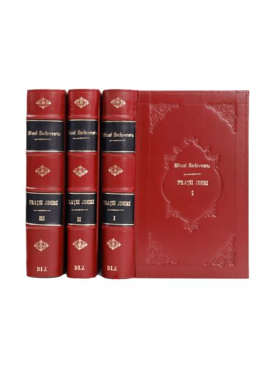 Mihail Sadoveanu, Frații Jderi, trei volume, cu dedicație