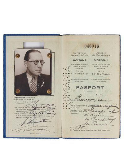 Ing. Ioan I. Enescu, pașaport, 1934