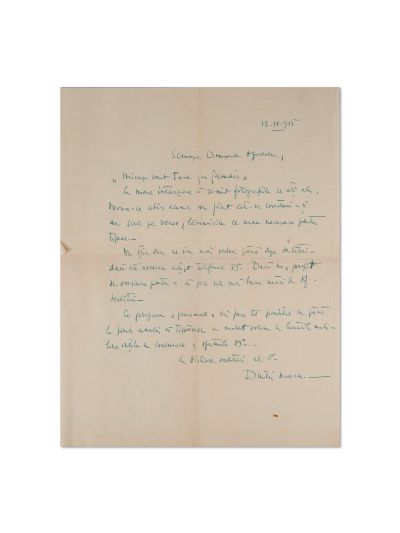 Arhitect Duiliu Marcu, trei scrisori pentru domnul Oprescu, 1935