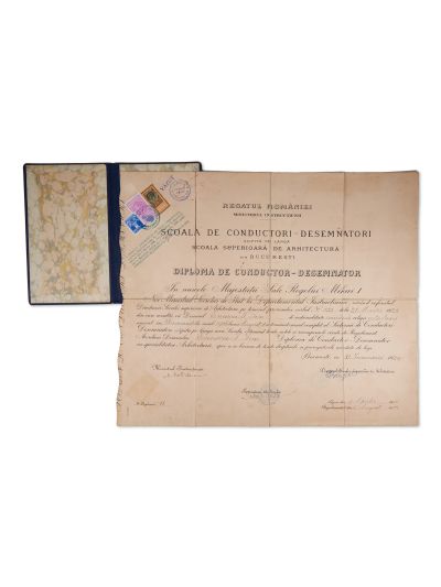 Ion I. Enescu, diplomă de conductor-desemnator, 31 ianuarie 1929