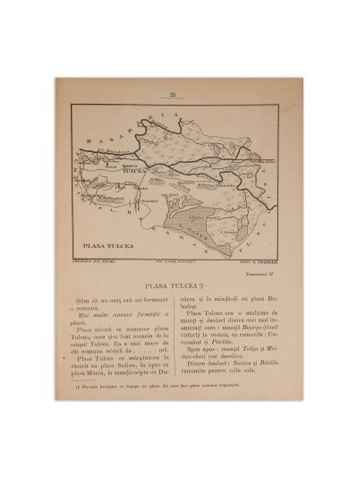 A. Gorjan și S. Crassan, Geografia județului Tulcea, text-atlas, 1895 