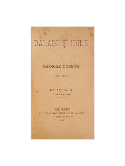George Coșbuc, Balade și idile, 1897