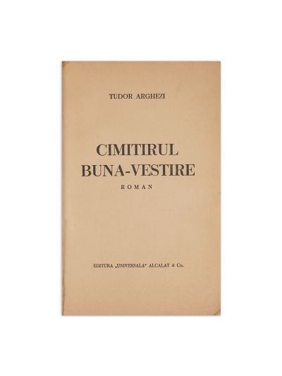 Tudor Arghezi, Cimitirul Buna-Vestire, [1936], cu dedicație pentru Tudor Teodorescu-Braniște