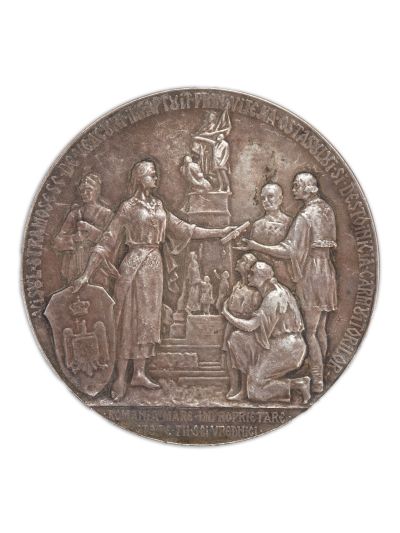 Ion I. C. Brătianu, medalie din argint, 1925, gravor C. Kristescu