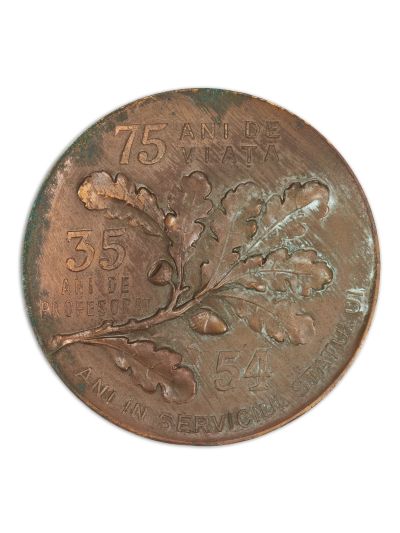 În cinstea profesorului Petre Antonescu, medalie din tombac, 1933