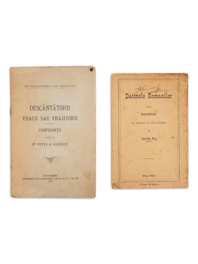 Gavril Pop, Datinile romanilor de la înmormântări, 1900 + Descântătorii, vracii sau vrăjitorii, 1912