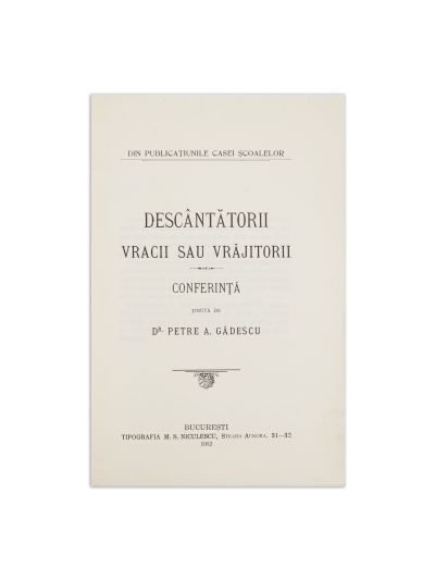 Gavril Pop, Datinile romanilor de la înmormântări, 1900 + Descântătorii, vracii sau vrăjitorii, 1912
