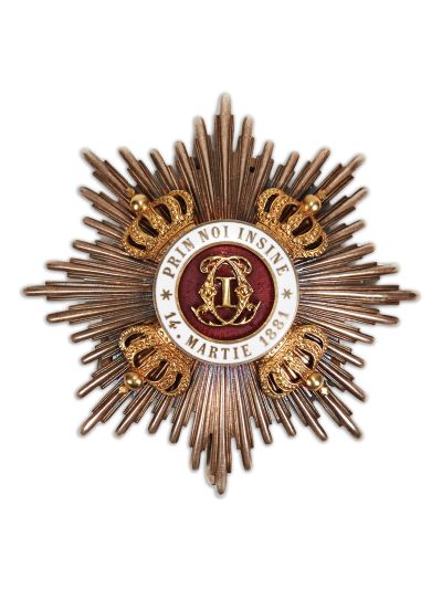 Ordinul „Coroana României”, placa de Mare Ofițer, model 1932, pentru civili