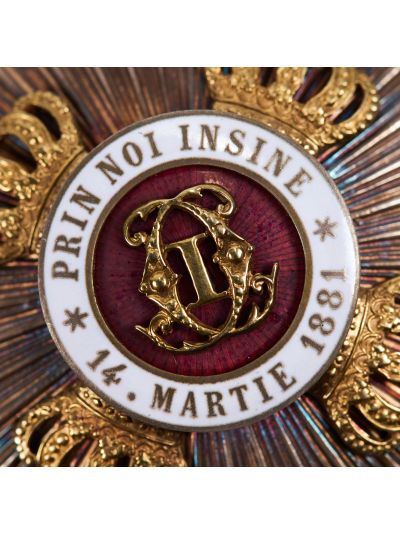 Ordinul „Coroana României”, placa de Mare Ofițer, model 1932, pentru civili