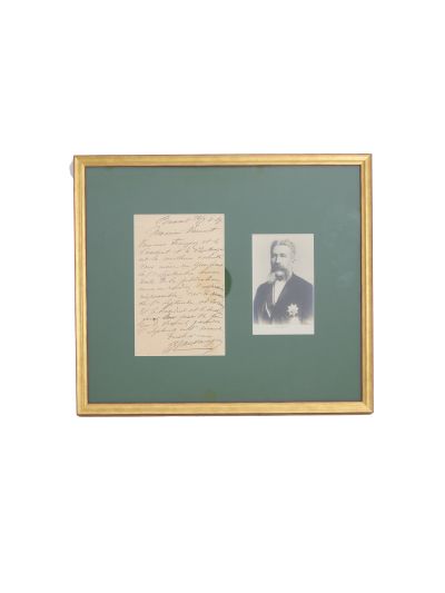 Gheorghe Gr. Cantacuzino (Nababu), scrisoare adresată lui N. Vermont + fotografie 