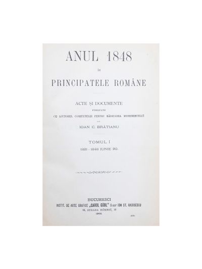Ioan C. Brătianu, Anul 1848 în Principatele Române, 6 volume