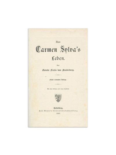 Natalie Freiin von Stackelberg, Din viața lui Carmen Sylva, 1889