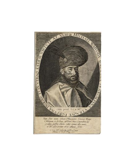 Aegidius Sadeler, Mihai Viteazul, gravură pe cupru, 1601