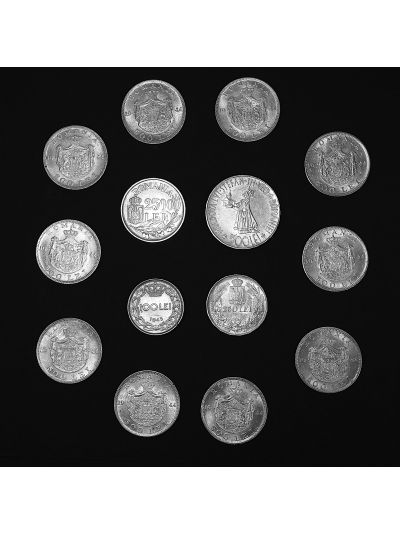 Colecție de 14 monede din argint, 1941-1946