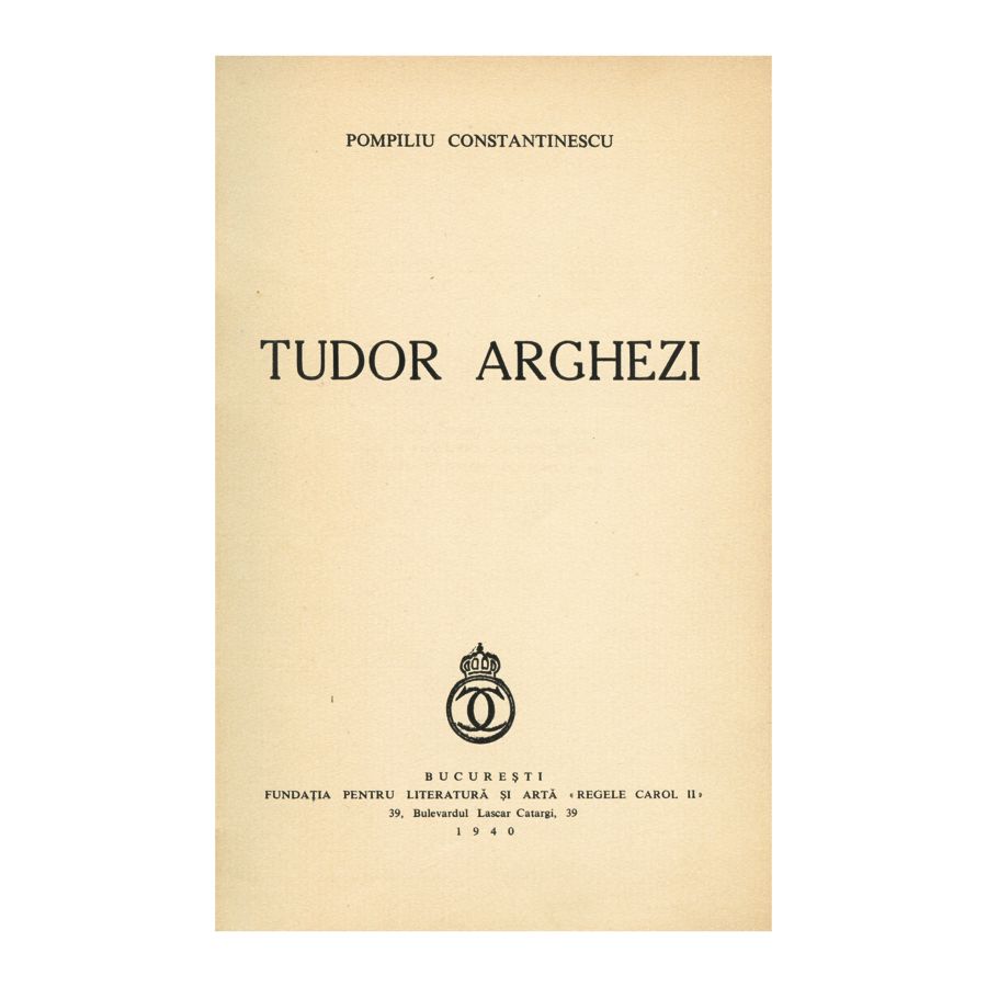 Pompiliu Constantinescu, Tudor Arghezi, ex. 5