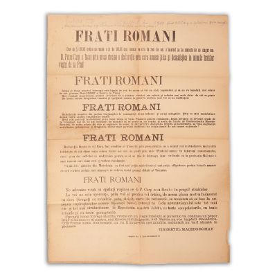 Tineretul Macedo-Român, apel către frații români privind declarația lui P.P. Carp
