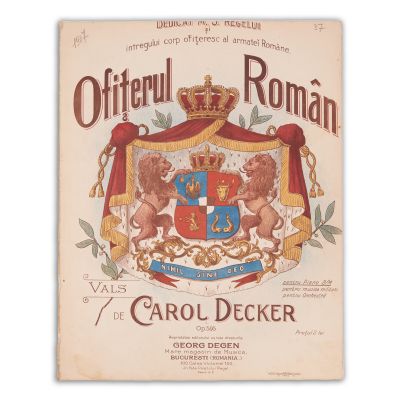 Carol Decker, Ofițerul român, vals dedicat M. S. regelui și corpului ofițeresc al armatei române