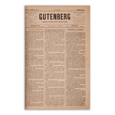 Publicația „Gutenberg”, 1893-1900, Anul I - Anul V