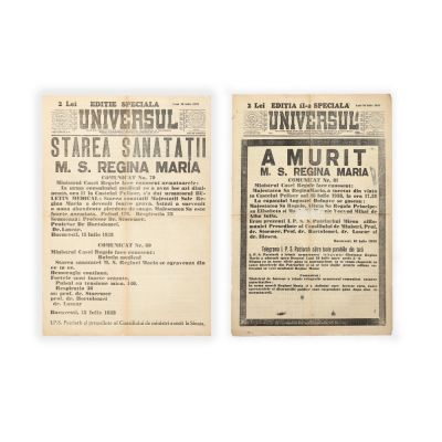 Publicația „Universul”, Ediție Specială, două numere, 18 Iulie 1938