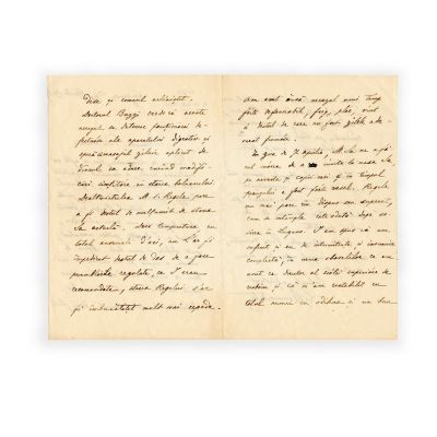 Constantin Mavrocordat, scrisoare olografă către Gh. Cantacuzino, 1906