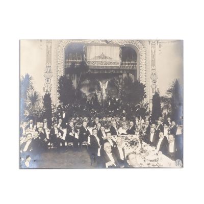 Banchetul delegației de pace de la București, fotografie de mari dimensiuni, 1913