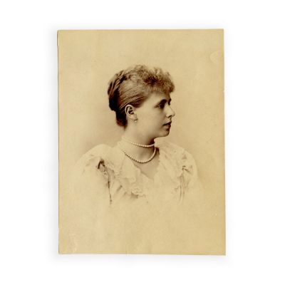 Principesa Maria, fotografie din profil, cca. 1895