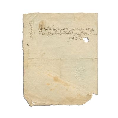 Zapis de vânzare, 1837
