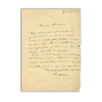 Mareșalul Alexandru Averescu, scrisoare + carte poștală pentru Alexandru Otetelișanu, 4 iulie 1931