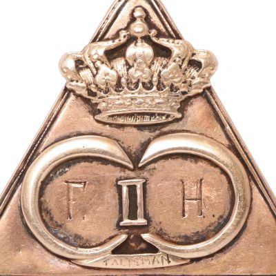 Talisman masonic din aur ce a aparținut principelui Nicolae al României