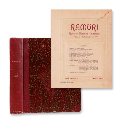 Revista literară ilustrată „Ramuri”, Anul VIII, 24 numere colligate, 1913