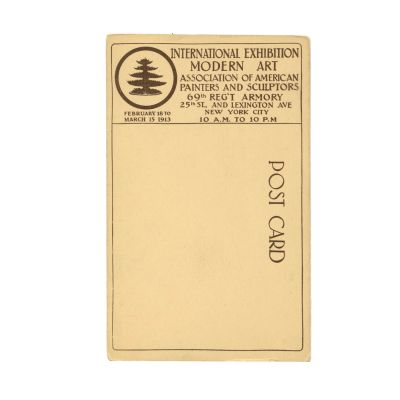 Une Muse de C. Brâncuși, carte poștală de la Armory Show, 1913 - Piesă rară