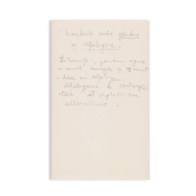 Mircea Eliade, Deosebirile dintre gândire și înțelegere, filă manuscris 