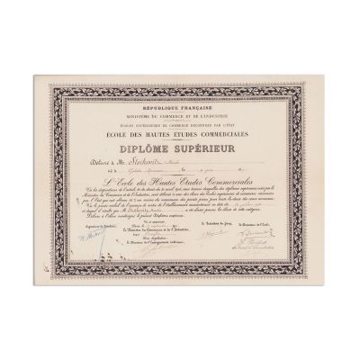 Vasile Stoicovici, trei diplome de studii superioare, 1911-1913