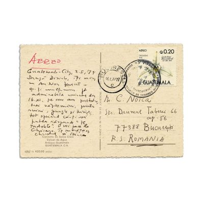 Mircea Eliade, carte poștală pentru Constantin Noica, 2 ianuarie 1979