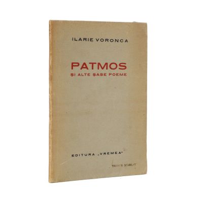 Ilarie Voronca, Patmos. Și alte șase poeme, 1933, cu dedicația autorului