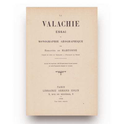Emmanuel de Martonne, La Valachie, 1902