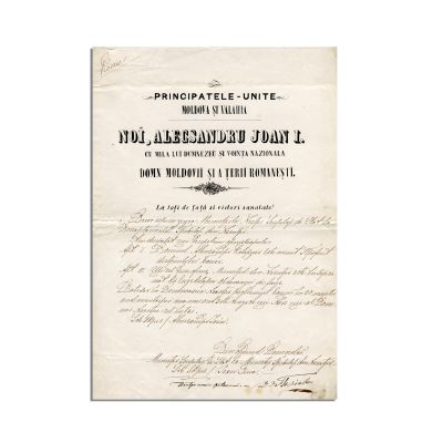 Alexandru Catargiu, decret de numire în funcție dat de Alexandru Ioan Cuza, 1859