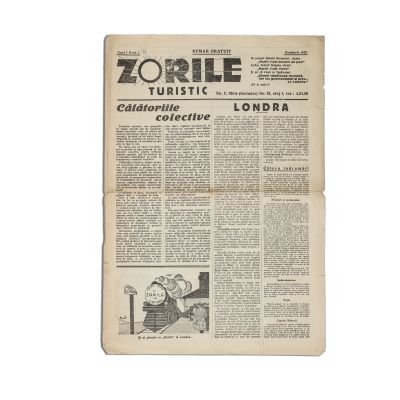 Publicația „Zorile”, Anul I, Nr. 1, noiembrie 1935