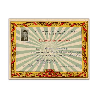 Bruss Nicolae, diplomă de absolvire a cursului de radiotehnică, 1958