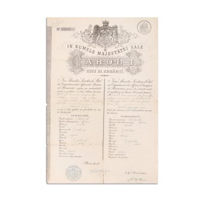 Emanoil Grigorovitza, pașaport și poliță de incendiu, 1907-1911, cu semnătura lui Duiliu Zamfirescu 