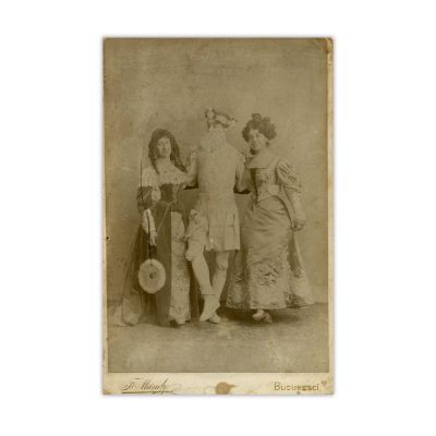 Virginia Marghiloman și Jean Pherekyde, fotografie de cabinet, fotograf Franz Mandy