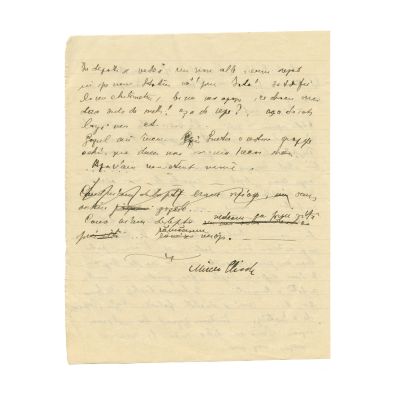 Mircea Eliade, caiet-manuscris „Amintiri din retragere”, 1922