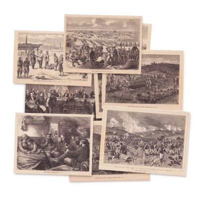 Războiul Ruso-Turc din 1877-1878, colecție de 12 rotogravuri