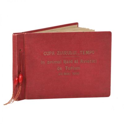 Album fotografic, Cupa Ziarului „Tempo”, 1936, cu semnăturile aviatorilor – Bâzu Cantacuzino