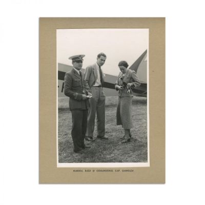 Album fotografic, Cupa Ziarului „Tempo”, 1936, cu semnăturile aviatorilor – Bâzu Cantacuzino