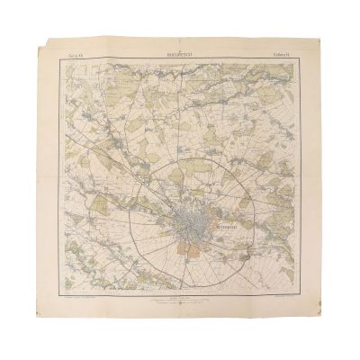 Harta Bucureștiului pe județe, 1904